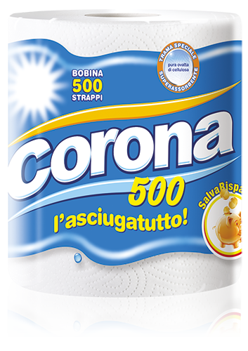 1 Bobina Corona 500 Strappi LAsciugatutto 1 Bobina Corona 500 Strappi LAsciugatutto